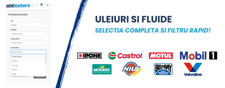 Selectia completa de uleiuri si fluide
