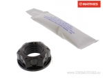 Écrou d'essieu M22 x 1.50 mm en titane noir - Honda CB 1100 A ABS roue en fonte / Suzuki GSR 600 - A ABS / Yamaha YZ 250 F 4T -