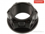 Moer voor as M24 x 1,50 mm van roestvrij staal A4 in het zwart - BMW HP4 1000 ABS / HP4 1000 / Yamaha FZ1 1000 S Fazer / YZF-R1 