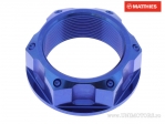 Nakrętka tłokowa M28 x 1,00 mm tytanowa niebieska - BMW HP4 1000 ABS / Yamaha FJR 1300 / GSX-S 1000 GT TRQ2 ABS / YZ 250 2T - 