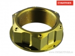 Nut jug M28 x 1.00 mm titanium gold - BMW HP4 1000 ABS / Kawasaki Z H2 1000 K ABS / Yamaha FJR 1300 / FJR 1300 A ABS - JM