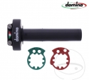 Maner dreapta (comanda acceleratie) carcasa neagra Domino XM2 - Aprilia RSV4 1000 Factory ('09-'11) - JM