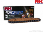 Corrente laranja RK XW-RING OR520GXW / 114 - Honda CBR 1000 RR / Kawasaki Z 800 / Suzuki GSX-R 1000 / GSX-R 600 - RK