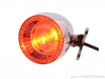 Complete LED Stop with Universal Chrome and Bullet 1000 RB Turn Signal, Smoked Glass - Kellermann