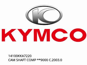 ÁRBOL DE LEVAS COMP **9000 C.2003.0 - 14100KKA7220 - Kymco