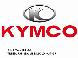 ÁRVORE DIREITA NOVA COMO MOLDE MATERIAL FOSCO - 64317ACC1E1066P - Kymco