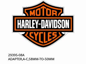 ÁTALAKÍTÓ, A-C, 58MM-RA-50MM - 29395-08A - Harley-Davidson