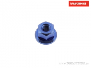 Écrou à bride Pro Bolt M3 x 0.50 mm en titane bleu