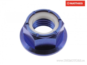 Écrou à collier de verrouillage Pro Bolt M12 x 1.50 mm titane bleu - BMW HP4 1000 ABS / S 1000 RR / HP4 1000 Competition ABS -