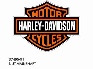 ÉCROU, ARBRE PRINCIPAL - 37495-91 - Harley-Davidson