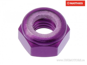 Écrou auto-bloquant Pro Bolt M10 x 1.25 mm aluminium violet - JM