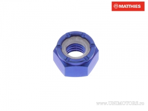 Écrou autobloquant en titane bleu Pro Bolt M6 x 1,00 mm - JM