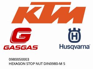 Écrou d'arrêt hexagonal DIN0980-M 5 - 0980050003 - KTM