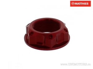 Écrou de cylindre Pro Bolt M22 x 1.00 mm en aluminium rouge - Aprilia Dorsoduro 750 SMV / Pegaso 650 ie Tundra / Kawasaki KLR 6