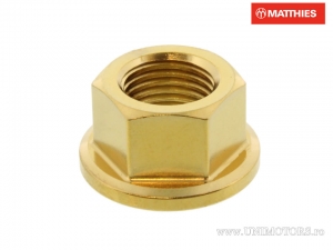 Écrou de Pignon Arrière Pro Bolt M10 x 1.00 mm Acier Inoxydable A4 Or - Ducati 1098 1098 Biposto/Monoposto / 1098 1198 R - JM