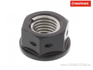 Écrou de pignon arrière Pro Bolt M10 x 1,25 mm Aluminium Course Noir - Daelim Damien 125 / VJ 125 Roadwin / VL 125 Fi Daystar 