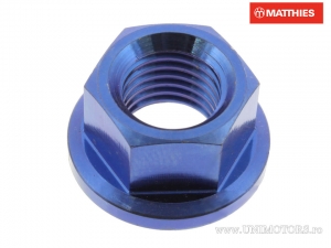 Écrou de pignon arrière Pro Bolt M10 x 1.25 mm titane bleu - Daelim Damien 125 / VJ 125 Roadwin / Honda CA 125 Rebel - 80 Km/h