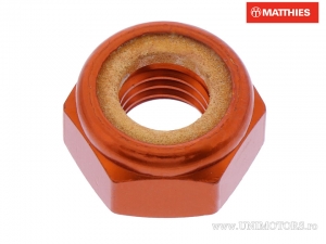 Écrou de verrouillage Pro Bolt M10 x 1.50 mm en aluminium orange - JM