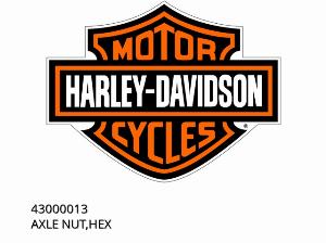 ÉCROU D'ESSIEU, HEX - 43000013 - Harley-Davidson