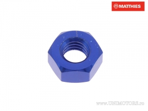 Écrou en aluminium bleu Pro Bolt M6 x 1.00 mm - JM