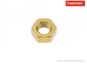 Écrou en aluminium doré Pro Bolt M5 x 0,80 mm - JM