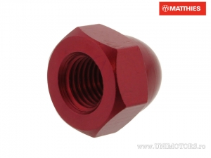 Écrou fermé Pro Bolt M10 x 1.25 mm aluminium rouge - JM