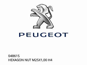 ÉCROU HEXAGONAL M25X1,00 H4 - 048615 - Peugeot