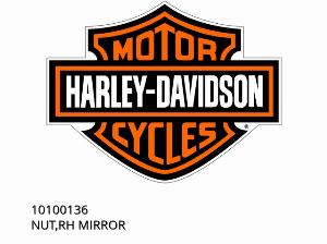 ÉCROU, MIROIR DROIT - 10100136 - Harley-Davidson