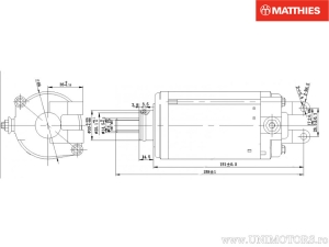 Électromoteur - Aprilia Pegaso 650 ('97-'04) / BMW F650 ('93-'08) / F650 ABS ('00-'08) / F800 ('06-'10) / F800 GS ('08-'17) - J