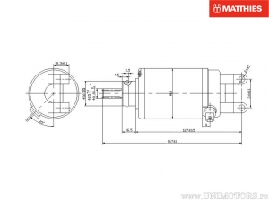 Électromoteur - Suzuki AN 250 / AN 400 / UC 125 / UC 150 / UH 125 / UH 150 / UH 200 / UX 125 / UX 150 - JM