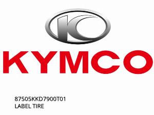 ÉTIQUETTE PNEU - 87505KKD7900T01 - Kymco