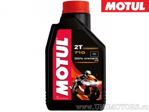 Óleo de mistura Motul 710 - 100% sintético 2T 1L