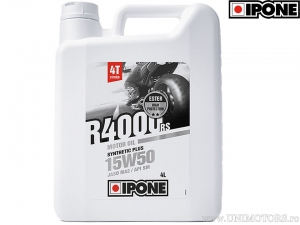 Óleo de motor R4000 RS 15W50 4T 4L - Ipone