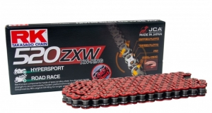 Łańcuch RK czerwony XW-Ring 520 ZXW / 110 - Aprilia RSV4 1000 Factory / 1000 R ABS / Kawasaki ZX-10R 1000 C / ZX-10R 1000 E - 