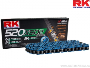 Łańcuch RK X-Ring niebieski BL520 XSO2 / 114 - Aprilia RX 125 / Beta RR 200 LC / Cagiva Mito 125 / CFMOTO NK 650 / NK 650 ABS 