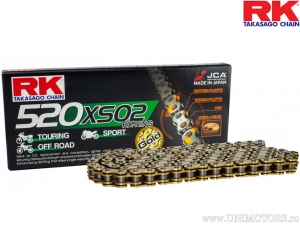 Łańcuch RK X-Ring złoty GB520 XSO2 / 110 - Aprilia ETX 125 / Beta M4 350 Motard / BMW F 650 650 / F 650 650 / Cagiva T4E 500 