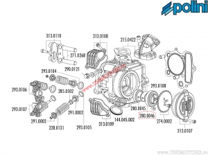 Łożysko wału przedniego (25x42x9mm) - Honda XR 50 / Polini Minicross XP4T 110cc / Minimotard Pitbike XP4T 110cc - Polini