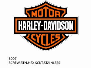 ŚRUBA, GUZIK, SZESNASTKOWA GŁOWICA, STAL NIERDZEWNA - 3007 - Harley-Davidson