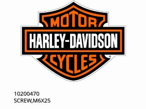 ŚRUBA, M6X25 - 10200470 - Harley-Davidson