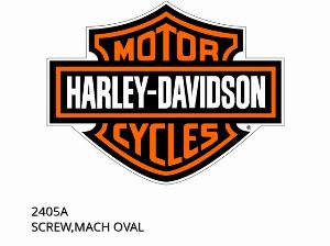 ŚRUBA, MASZYNOWA OWALNA - 2405A - Harley-Davidson