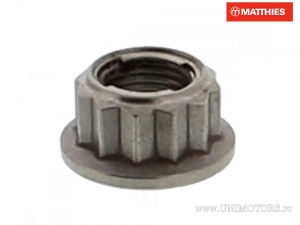 Śruba nakrętka z tylnym kołem z samoblokowaniem Pro Bolt M10 x 1.00 mm BI-HEX tytanowy szary - Ducati 1098 1098 Biposto/Monop