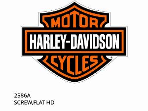 ŚRUBA, PŁASKA GŁÓWKA - 2586A - Harley-Davidson