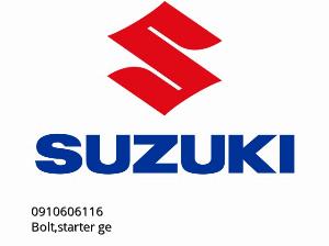 Śruba, rozrusznik ge - 0910606116 - Suzuki