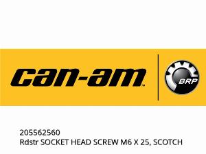 ŚRUBA Z GŁOWICĄ ŁBOWĄ M6 X 25, SCOTCH GRIP - 205562560 - Can-AM