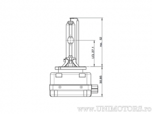 Żarówka ksenonowa D3S PK32d-5 XENARC 42V 35W - Osram