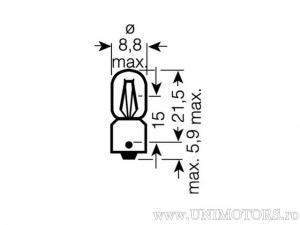 Żarówka T4W BA9S 24V 4W - Osram