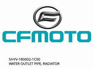 Țeavă de evacuare a apei, radiator - 5HYV-180002-1C00 - CFMOTO