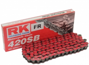 Αλυσίδα RK κόκκινη 420 SB / 100 - AJS DD 50 E / Honda C 50 S / WMI DD 50 E-2 / Yamaha FS1 50 DX / RD 50 / RD 50 DX