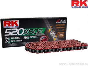 Αλυσίδα RK X-Ring κόκκινη RT520 XSO2 / 108 - Aprilia Moto 650 / Honda SLR 650 / Kawasaki KLE 500 A / KTM Duke 400 