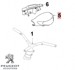 Αρχική καρένα - μπλε - Peugeot Vclic 4T 50cc ('07) - Peugeot